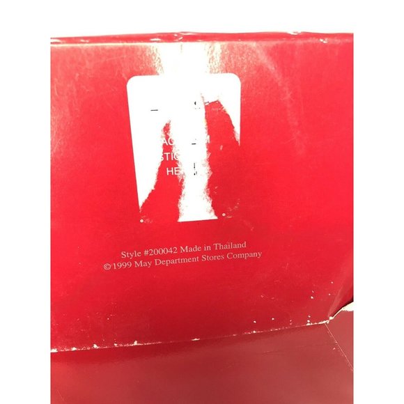 vtg Home for the Holidays Christmas Hurricane Candle Holder candy stripe Pillar - Picture 9 of 9